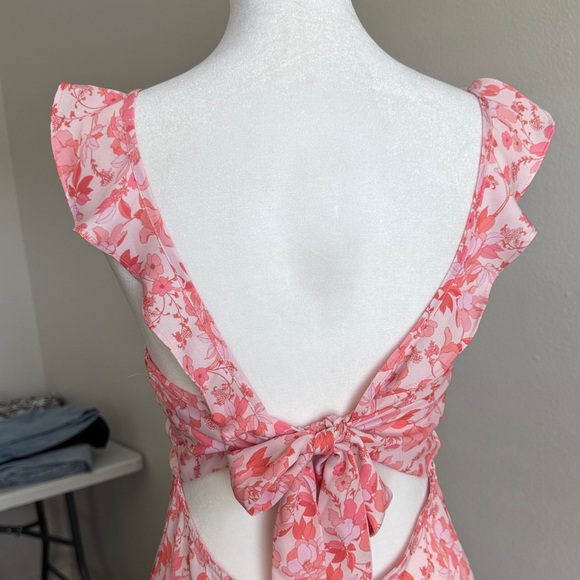 RESA Pink and White Floral jumpsuit - Picture 7 of 11